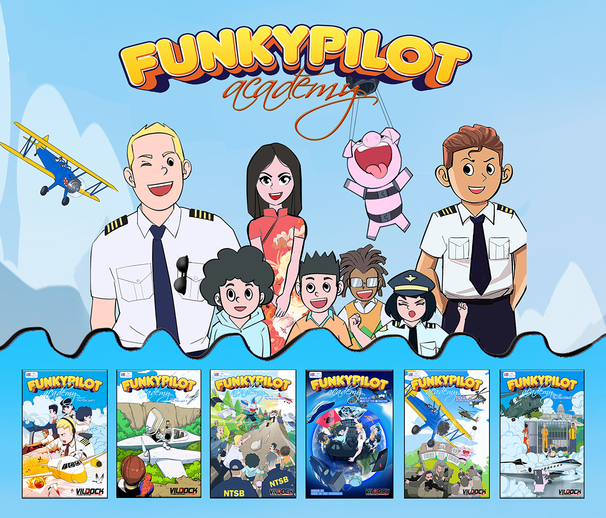 FunkyPilot Academy Comic Book Series